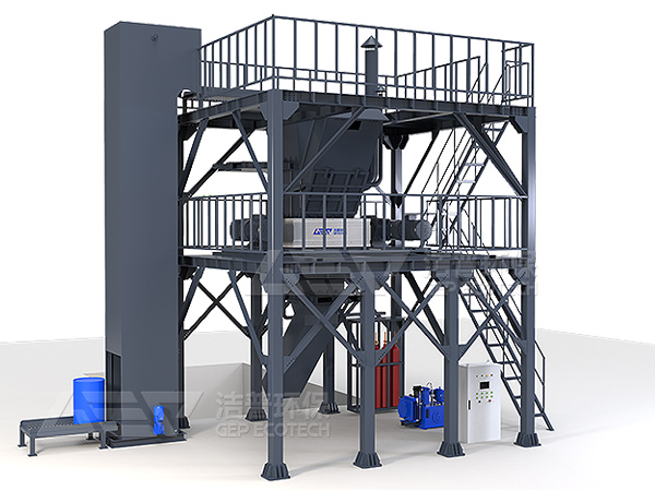 大型鐵桶破碎機(jī)為解決化工桶助力，鐵桶破碎機(jī)成套設(shè)備